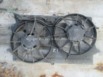 Вентилятор радиатора Форд Фокус 1, 1,6 - 2,0 литра 1355712, 1073160 в сборе - БУ К-1