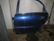 Дверь задняя левая Шевроле Ланос 96310031, 96303928 - БУ Голая Синяя - есть ржавчина