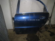 Дверь задняя левая Шевроле Ланос 96310031, 96303928 - БУ Голая Синяя есть ржавчина