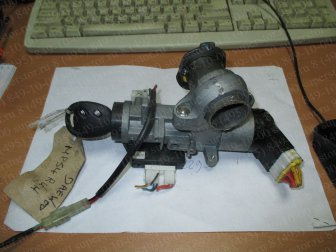 Ключ замка зажигания Шевроле Авео 96585564, 96650593 с 2-мя кнопка Т255, - БУ