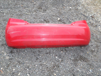 Бампер задний Шевроле Авео Т200 Хэтчбек 96543017 - БУ - Красный - DK-109