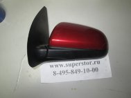 Зеркало левое Шевроле Авео Т250 электрическое 96600802, - БУ красное S16