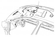 Проводка жгут крыши от датчика влажности 95459333 и блока управления замками Шевроле Орландо - БУ
