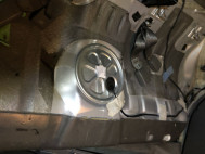 Крышка бензобака под сиденьем Шевроле Лачетти 96543535 в салоне, - БУ