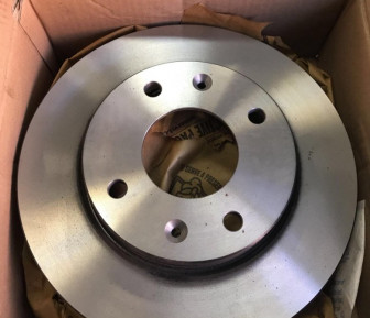 Диск тормозной передний 7701204282, 7700704705 Логан, Сандеро - Не вентилируемый 238 мм, - Febi