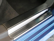 Накладка порога заднего левого внутренняя 96555528, 96838936  Шевроле Лачетти - Хромированная, - БУ