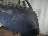 Дверь задняя правая Дэу Матиз 96562538 с молдингом, - БУ со стеклом - Синяя царапинка