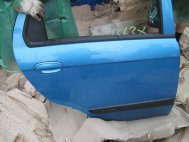 Дверь задняя правая Дэу Матиз с молдингом 96562538 Голая - БУ Голубая CM107 вмятина