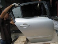 Дверь задняя правая Опель Астра H Хэтчбек 94710107 в сборе, - БУ Серебро VA9