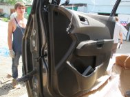 Ручка двери передней правой внутренняя 20953622 Авео Т300 - Хром, - БУ