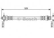 Шланг тормозной Рено Логан передний 6001547819, 7704003913, 7700308909, - Bosch