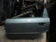 Дверь задняя левая только для Дэу Лачетти Хэтчбек с молдингом 96547675, 96547665, - БУ Изумруд-Голая