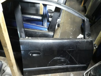 Дверь передняя правая Шевроле Реззо 96593244 - БУ Черная голая есть вмятина