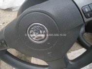 Подушка безопасности водительская 93356604 13111345 Опель Астра H - наклейка Vauxhall - 2 пин - БУ