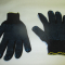Перчатки рабочие х/б трикотажные ПВХ точка 10 класс вязки 4 нитки - 10 пар - Черные - Россия