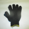 Перчатки рабочие х/б трикотажные ПВХ точка 10 класс вязки 4 нитки - 10 пар - Черные - Россия
