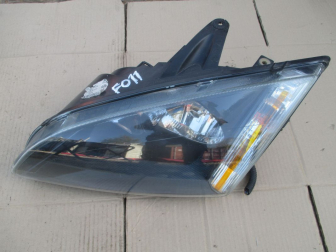 Фара левая 1480996 Форд Фокус 2 до 2008г с Праворукого авто Англия - Черная - без задней крышки - БУ
