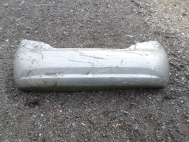 Бампер задний Шевроле Авео Т200 Хэтчбек 96543017 - БУ Серебро - N-70 - клей от пленки защитной