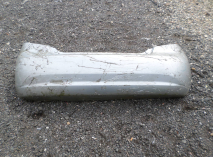 Бампер задний Шевроле Авео Т200 Хэтчбек 96543017 - БУ Серебро - N-70 - клей от пленки защитной 