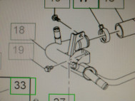 Трубка Шевроле Круз впускная водяного насоса 96942290 для дизеля, - БУ