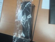 Хомут пластиковый 3,6*200 мм, черные, 100 шт AIRLINE