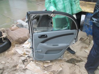 Облицовка двери Шевроле Лачетти Седан задней правой 96471444 механика, - БУ