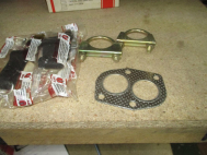 Ремкомплект глушителя Ваз 2101-07 Полный: хомуты, подушка-ремень, прокладка, - Ижорский глушитель