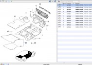Обивка пола багажника ковровая 96270003, 96295068, 96341262, 96452096 Шевроле Ланос Седан, - БУ