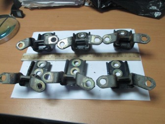 Петля двери передней левой верхняя Ниссан Мурано Z50, Z51, Тиана 824204P000, 824204P00A , - БУ