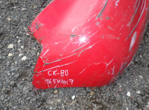 Бампер задний Шевроле Авео Т200 Хэтчбек 96543017 - БУ - Красный СК-80 - клей от пленки защитной 