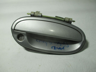 Ручка двери передней правой внешняя 96601582 96664427 Шевроле Спарк М200 - Серебро - под ключ, - БУ