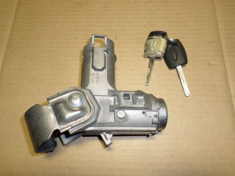 Замок зажигания 1778549 9V213F880ED DHDWA в сборе с 2 ключами Форд Фиеста с МКПП с 2008г -  БУ