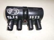 Катушка зажигания 96253555 - 3 контакта фишка овальная Авео Круз Ланос Реззо - СКОЛ наконечника - БУ