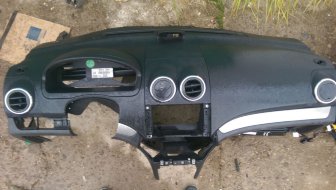 Торпедо - Накладка панели приборов 96457606, 96655000 Шевроле Авео Т250, - БУ Голая S-64