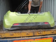 Бампер задний Шевроле Спарк M300 накладка основная 95986456, 95965502, - БУ Салатовый