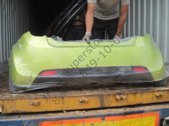 Бампер задний Шевроле Спарк M300 накладка основная 95986456, 95965502, - БУ Салатовый