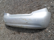 Бампер задний Шевроле Авео Т200 Хэтчбек 96543017 - БУ Серебро - СК-8- - царапины