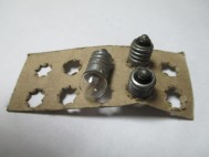 Лампа 2,5V 0.15A 06, E10 с резьбой для фонарика, или гирлянды