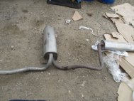 Глушитель и резонатор Шевроле Круз, Опель Астра J в Сборе 1,4литра Турбо 13346027, 13346025, - БУ