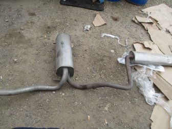 Глушитель и резонатор Шевроле Круз, Опель Астра J в Сборе 1,4литра Турбо 13346027, 13346025, - БУ