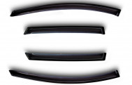 Дефлекторы окон 4 штуки Черные Шевроле Каптива Опель Антара, - Novline