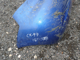 Бампер задний Шевроле Авео Т200 Хэтчбек 96543017 - БУ - Синий CK-97 - в пленке