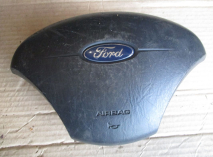 Подушка безопасности Форд Фокус 1 водительская 2M51A042B85DE-YYFY в руль 4 спицы 2 заряда, - БУ 