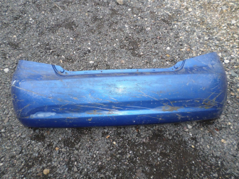 Бампер задний Шевроле Авео Т200 Хэтчбек 96543017 - БУ - Синий - в пленке