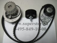 Ремень ГРМ 127z Комплект 93744703 Авео Круз Ланос Лачетти Нексия 1,4-1,6л 16V - с помпой - Lynxauto