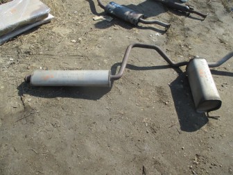 Глушитель и резонатор Шевроле Круз, Опель Астра J в Сборе 1,4литра Турбо 13358829, 13343365, - БУ