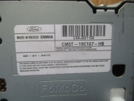 Магнитола Форд Фокус 3 штатная CM5T19C107HB C6AJ021109 S-52 - без панели управления, - БУ