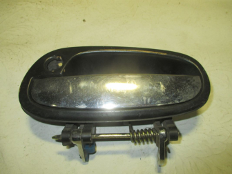 Ручка двери наружная передней левой 96548041 Дэу Лачетти Оптра - Хром-Черная - под ключ, - БУ