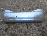 Бампер задний Шевроле Авео Т200 Хэтчбек 96543017 - БУ - Голубой - CK39 - под парктроники