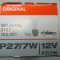 Лампа P27/7W 12V 3157K 94535564 стоп сигнала заднего фонаря Шевроле Круз , - Osram